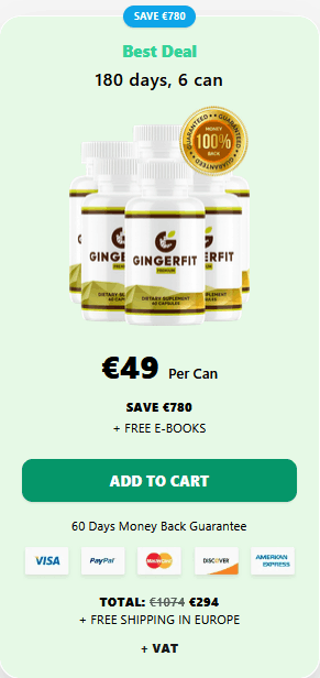 Gingerfit Buy 6 can